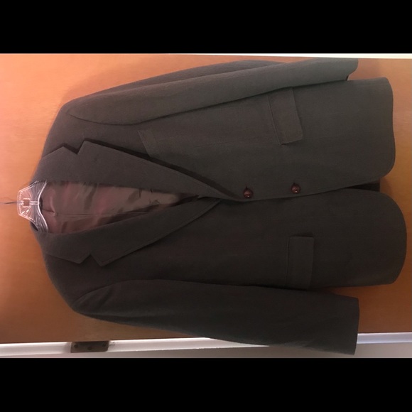 Unbranded Other - Man’s Sport Coat Camel Hair Grey-Brown Large Fabric Scotland Made USA Orig Owner